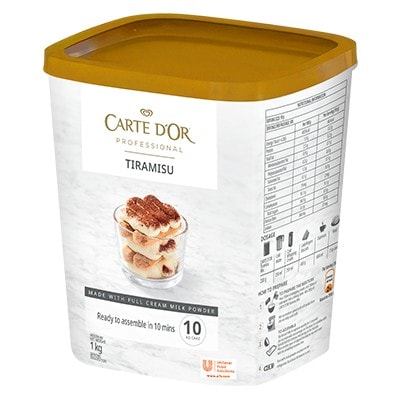 Carte D’Or Tiramisu 1kg - Carte D’Or Tiramisu is a decadent, easy-to-use product that delivers consistency, taste and stability at a reasonable price!